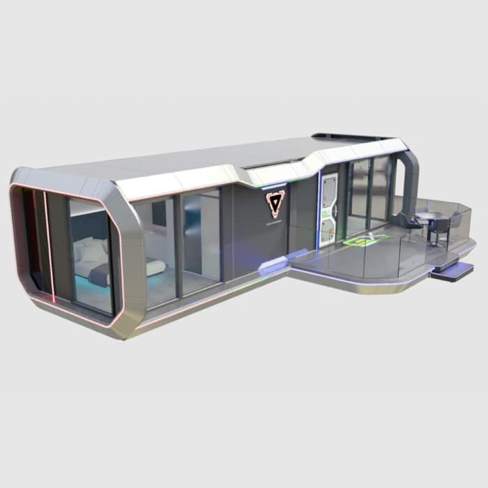 Space Capsule House I shape extension with terrace (60㎡) - Image 2