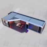 Space Capsule House L shape extension with 2 bedrooms (70.2㎡)