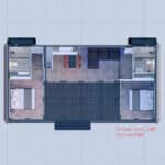 Space Capsule House U shape with 2 bedrooms (72㎡) - Image 3